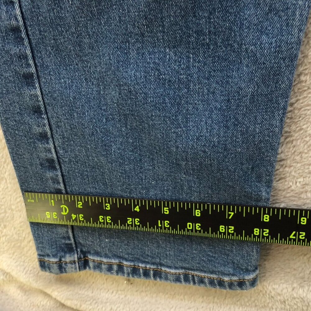 Levis Mens 505 Jeans 38x30 Straight Leg Classic Casual Denim Relaxed Fit Blue - Picture 6 of 12